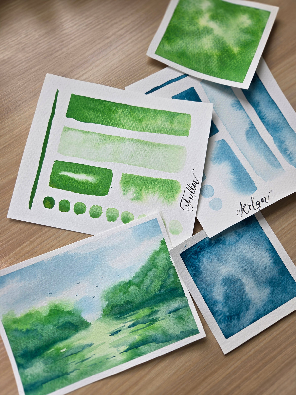 Handmade vegan watercolour paint | Previous Paint Club Paint | Kolga | mid cool blue