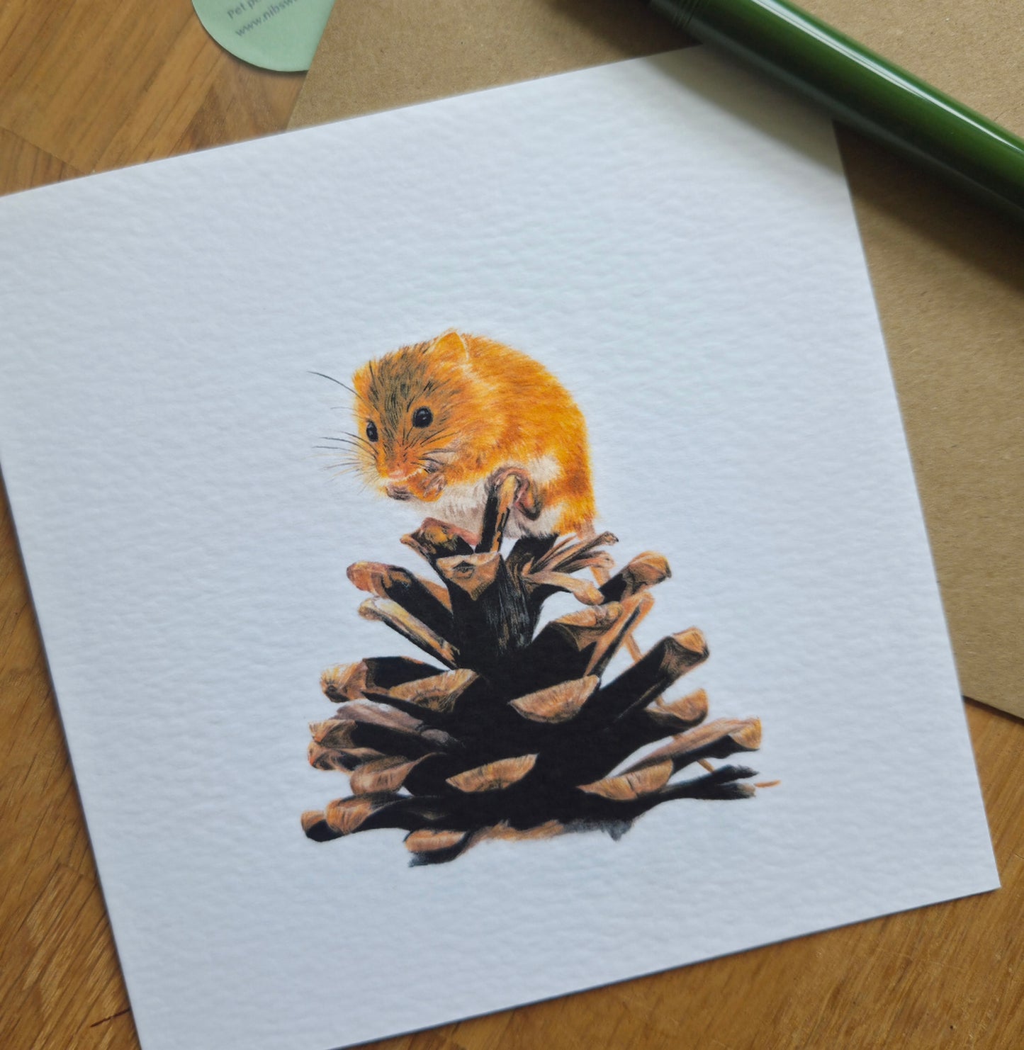 Field Mouse Greetings Card