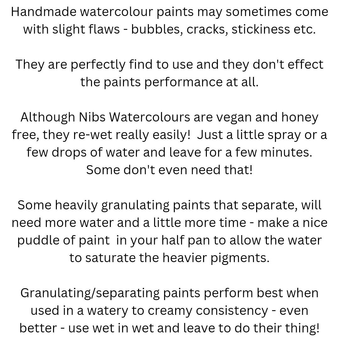 Handmade watercolour paint | Tempest | granulating separating pink red brown blue green | gift for artist