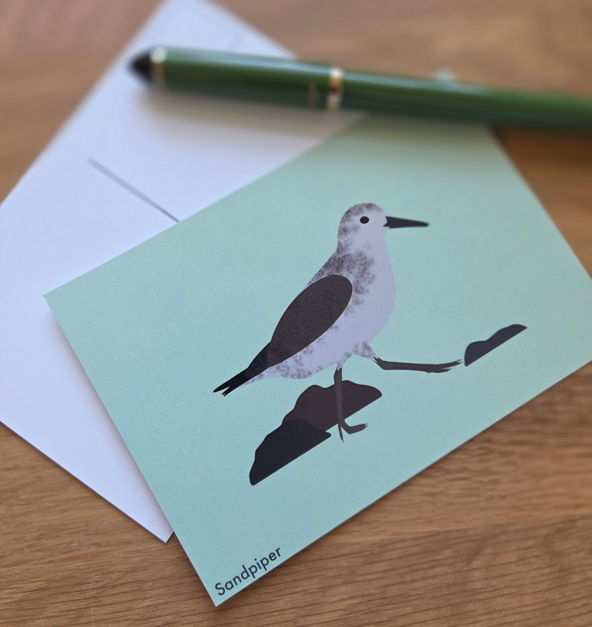 Sandpiper illustrated post card