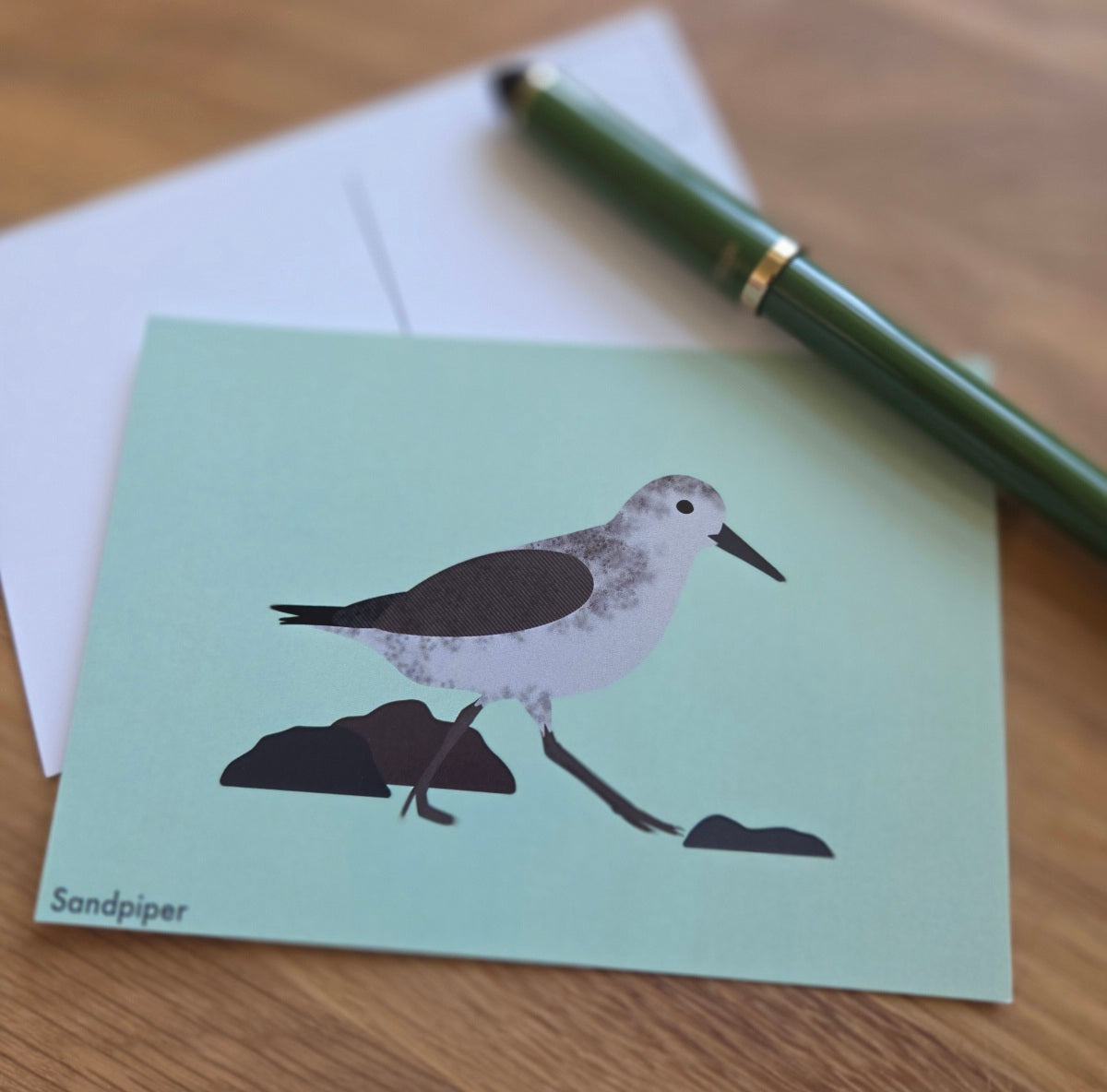 Sandpiper illustrated post card