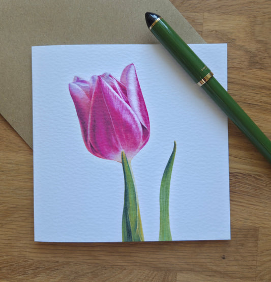 Tulip floral Greetings Card