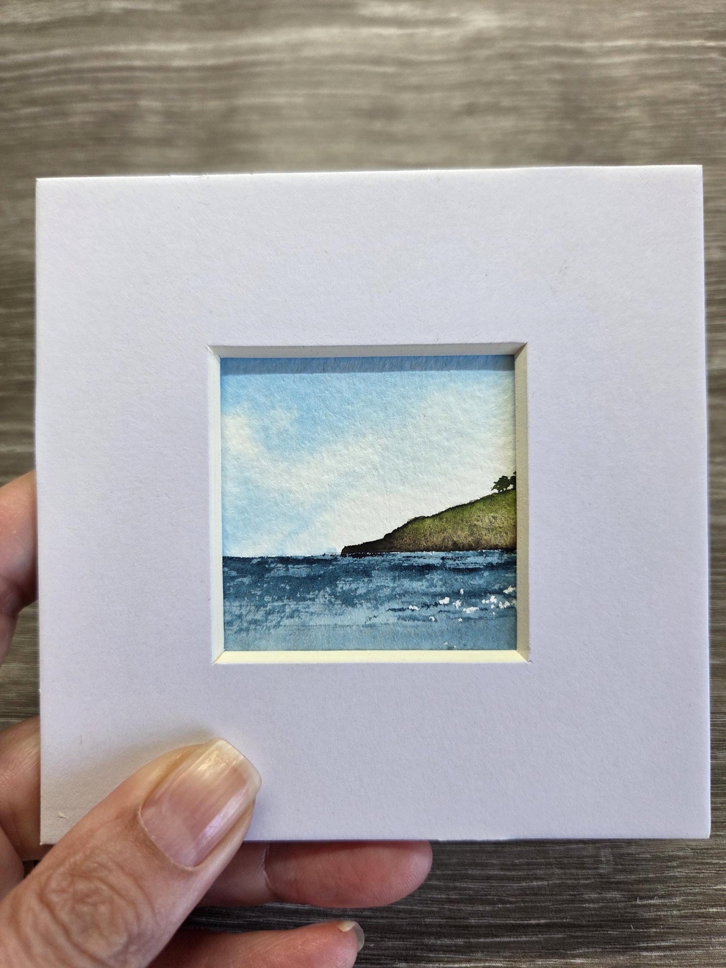Handpainted original watercolour artwork | Mounted miniature painting