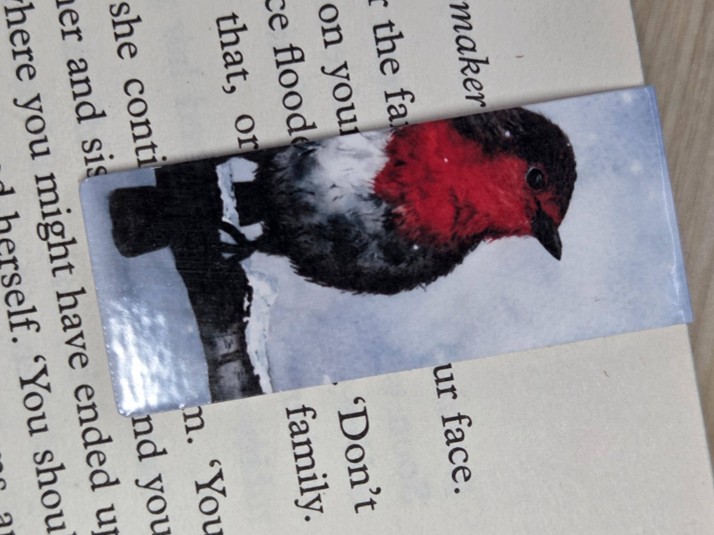 Robin Magnetic Bookmark | Watercolor Bird Art