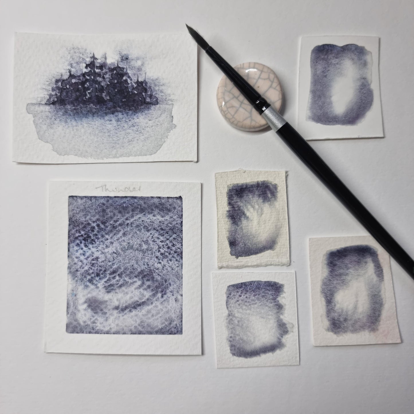 Handmade Vegan Watercolour Paint | Granulating Summer Storm Set | Thunder