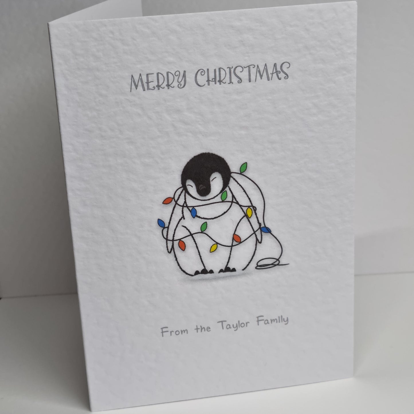 Handmade Christmas Cards: Whimsical Animal Designs, Personalized Pack of 8
