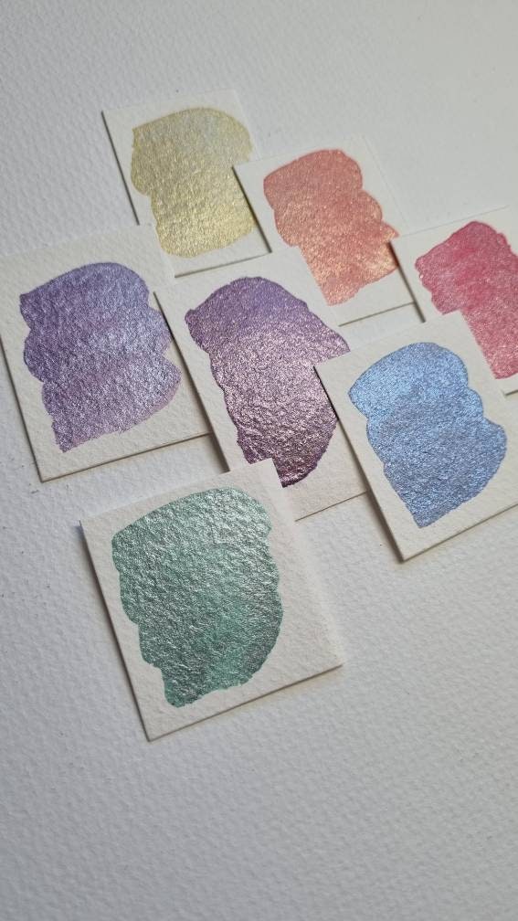 Handmade Fritillary Purple Gold Watercolour Paint | Shade Shift | Fritillary