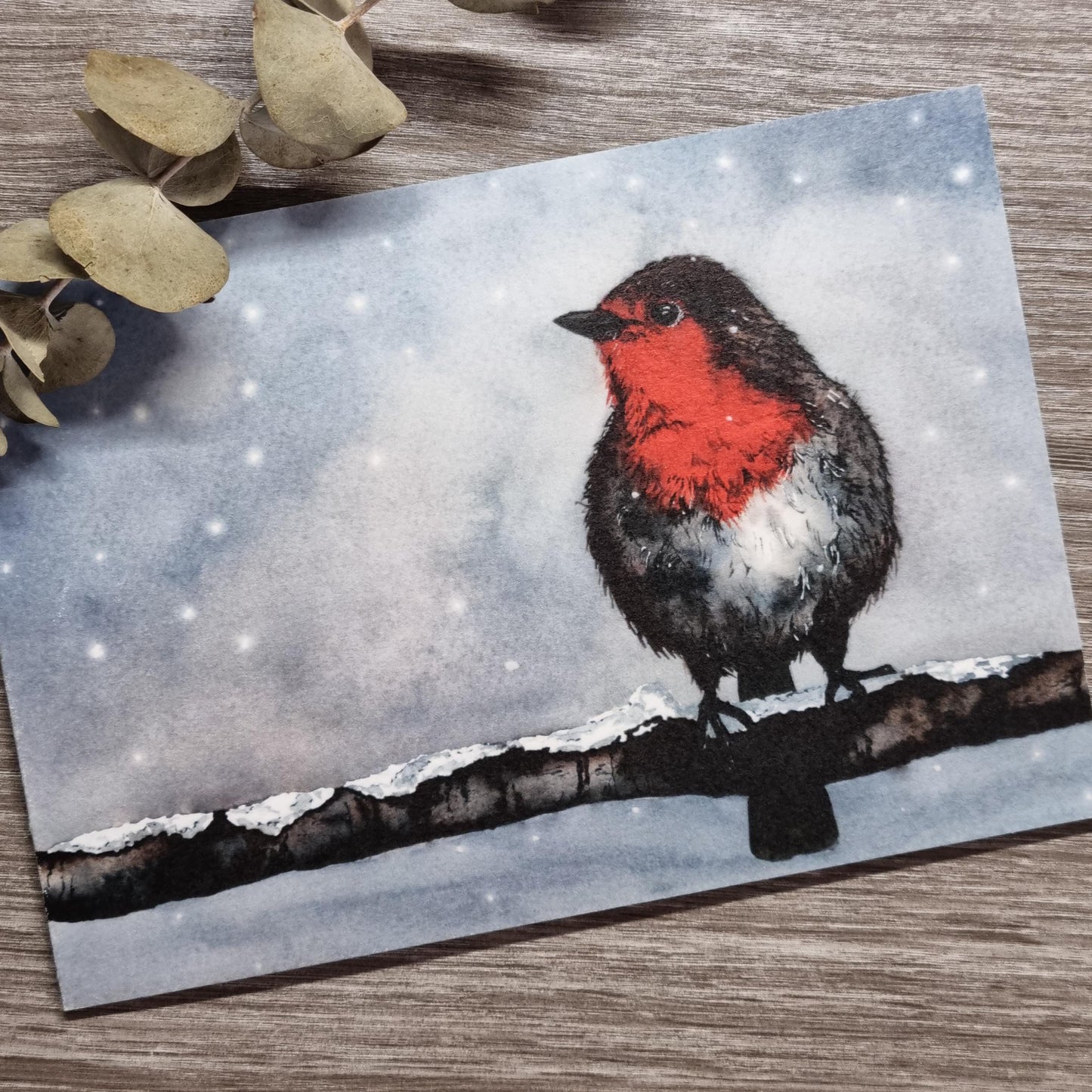 Watercolor Christmas Cards | UK Wildlife Art Print, Pack of 12
