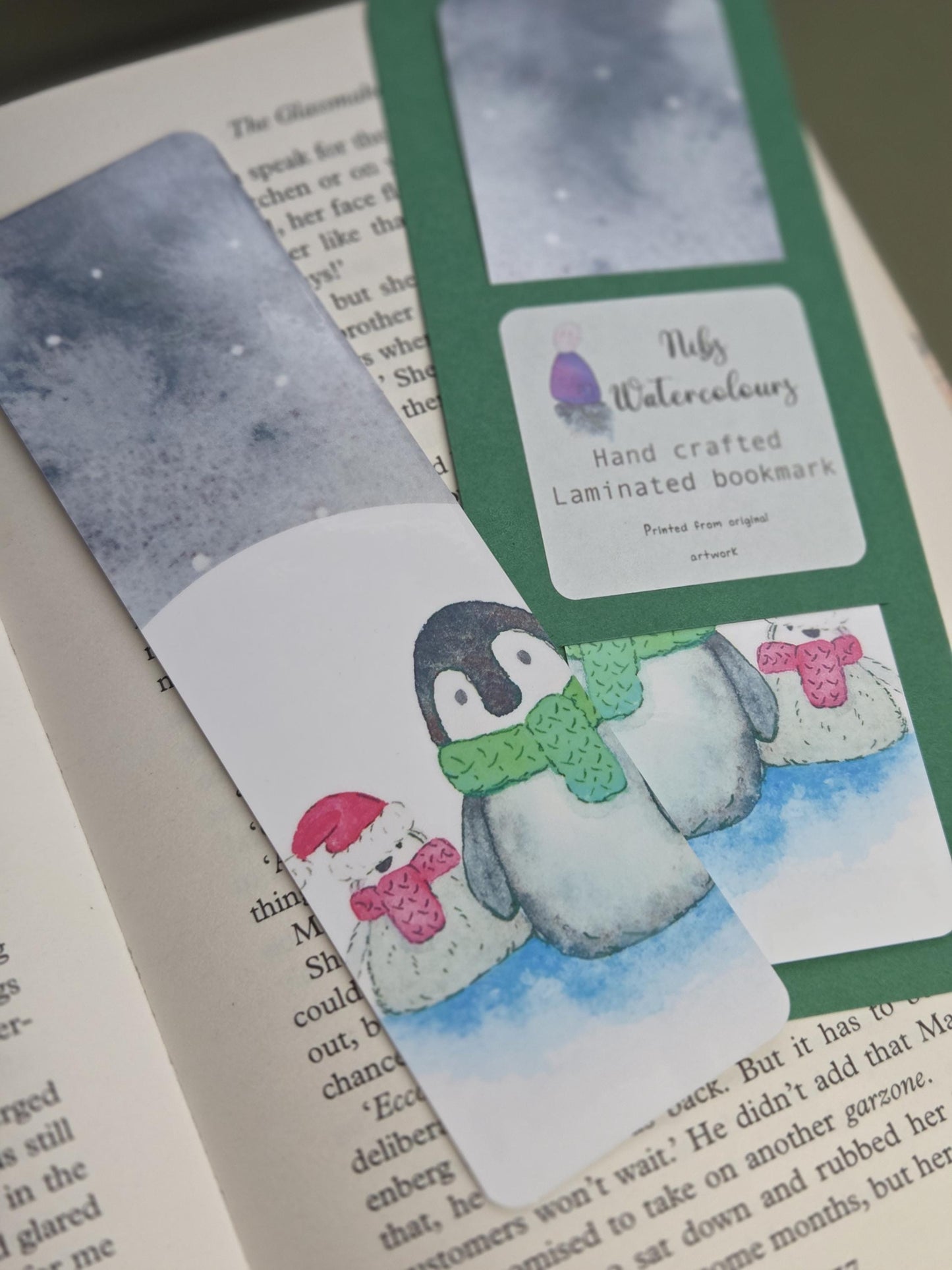 Handmade art print bookmark | watercolour nature bookmark | wildlife page marker | siamese betta fish